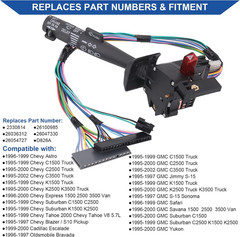 Multi-Function Combination Switch with Turn Signal, Wiper, Hazard, Cruise Contro