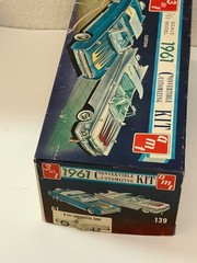 AMT 1961 Lincoln Continental Convertible Kit # K-411 Model built in Box 61