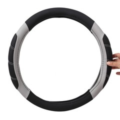 Car Pass Line Rider Microfiber Leather Sporty Steering Wheel Cover Universal