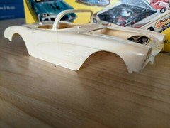 SUPER RARE! ORIGINAL SMP AMT 1960 CHEVY CORVETTE CONVERTIBLE Model Kit GORGEOUS!