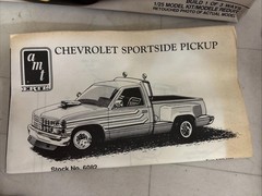 AMT/Ertl Chevrolet C-1500 Sportside Pickup Truck 1/25 Model Kit NEW Open Box 90