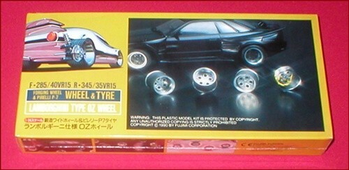 Fujimi Wheel & Tire Set 15 Inch Lamborghini Type OZ Pirelli P-7 1/24 Model Kit
