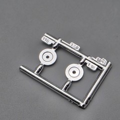 MPC 1/25 Ford Mustang Funny Car Parts Kitbash Chrome Rear Disc Brakes
