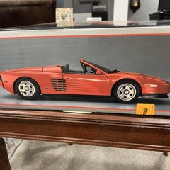 Pocher 1/8 Red Ferrrari Testarossa Spider Roadster K54 FREE UPS PACKING/SHIPPING