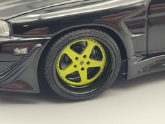 Stern face 2 19inch rims for 1/24 and 1/25 model cars, set of 4