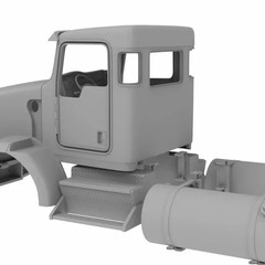 1/25th 3d printed Kenworth T800 day cab kit by Alpha Centauri see details