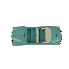 Vtg Turquoise 1953 Chevrolet Bel Air Convertible Bank AMT Dealer Promo Model