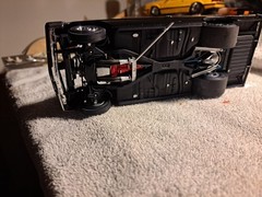 Custom Black Pre-Built Painted Model Car Detailed Engine Roll Cage ESSEX Decal