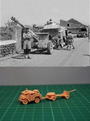 1/144 WWII British CMP FAT & 25pdr Gun (fine detail) Resin kit (#BRT611)