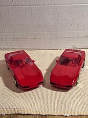 1994 and 95 Chevrolet Corvette ZR-1s. 1/25 promos AMT in Torch Red. 95 last ZR-1