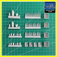 1/35 Scale Die-Cast Resin Model Assembled Kit Bottles, Crates & Cans Set Dior…