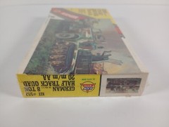 German 8 Ton Half Track Quad. 20 m/m AA AHM 1:72 Model Kit 552 Sealed Box 1974