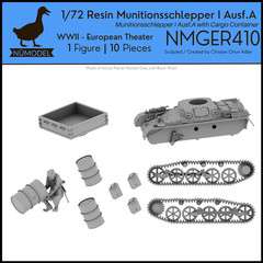 NUMODEL NMGER410 | 1/72 Resin WWII Munitionsschlepper I Ausf A “Box” Light Tank