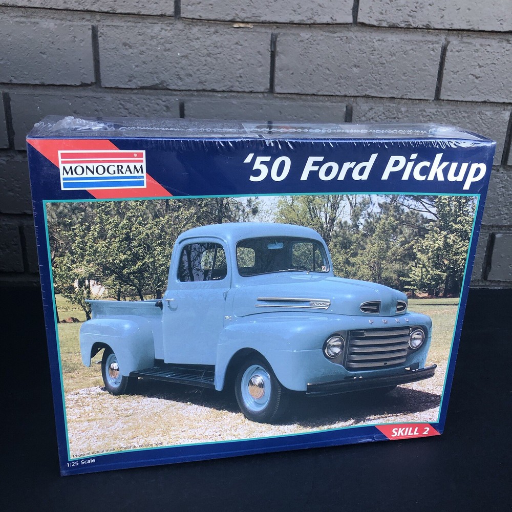 Monogram ’50 Ford Pickup 1:25 Scale Model Kit Model #2457 Sealed, Slight Bend