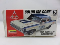 Lindberg COLOR ME GONE 1964 DODGE 330 SUPER SPORT Plastic Model Kit UNBUILT 1996