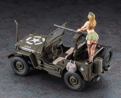 Hasegawa 1/24 1/4 ton 4×4 truck (equipped with 50 caliber M2 machine gun) w/Blon