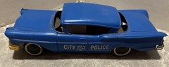 Vintage 1958 PMC Impala City Police Promo Friction Car with Siren, READ