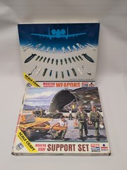 Lot(2) ESCI Kits SC-4015 Aircraft Weapons & SC-40250 USAF Support Set – New