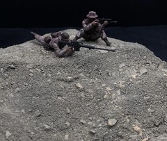 1/35 Scale Military Diorama Base Terrain Display Model Soldiers Figures Diecast
