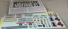 AMT FUNNY CAR MUSTANG GT 427 RETRO DELUXE KIT AMT 888/12 = OPEN BOX SEALED BAGS