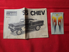 Vintage Classic Car Decal Sheets & Instructions – Corvette, 55 Chevy, Willy’s