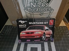 AMT 1997 Ford Mustang GT 50 Years 1/25 Scale Plastic Model By Round2 AMT864/12