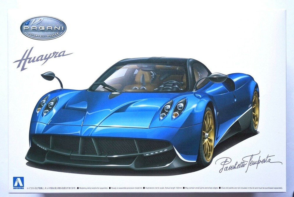 AOSHIMA 1/24 Pagani Huayra Pacchetto Tempesta super car series #26 model kit