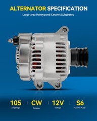 Philtop Alternator Compatible Mini Cooper 2002-2008 1.6L High Amp Alternators