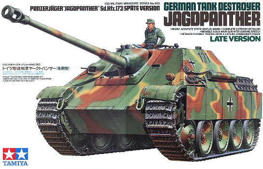 Tamiya 35203 1/35 Model German Sdkfz.173 Jagdpanther Tank Destroyer Late Version