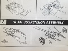 1969 Dodge Super Bee REAR SUSPENSION RISERS from Monogram Revell 1:24 Model 69