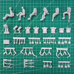 1/35 Scale Die-Cast Resin Model Kit Soviet Army Tank Crew in Afghanistan 7 Fi…