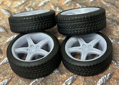Resin 21/20 Inch “1995 Mustang Cobra R” Model car Wheels/Tires 1/24 scale