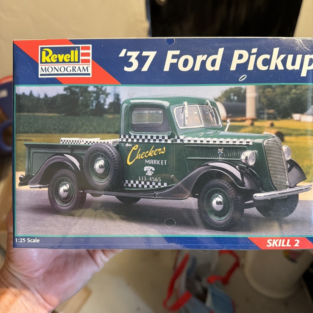 🚨Revell🇺🇸1937 Ford🏁Pickup🇺🇸Truck 1/25 Model Kit Factory Sealed