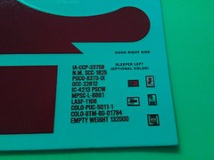 Kenworth Conventional W-925 Tractor 1/25 waterslide decal sheet Watkins Truck