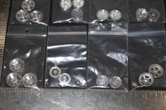WHEELS 1/24 & 1/25 scale vintage model PARTS LOT assorted misc 60s 70s 80s style