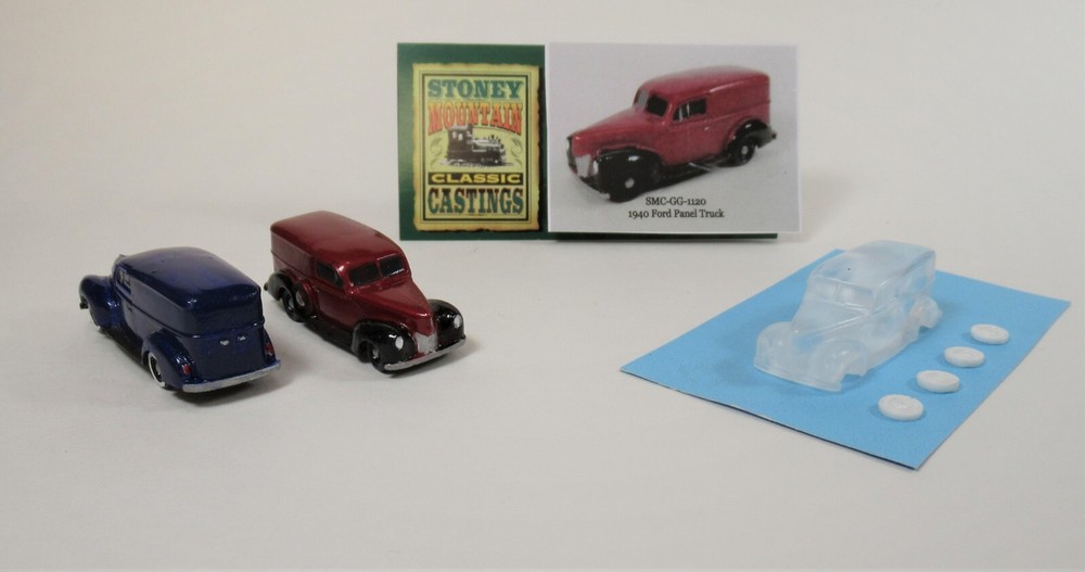 New! SMC-GG-1120 1940 Ford Panel Truck HO-1/87 Scale Clear Resin Kit