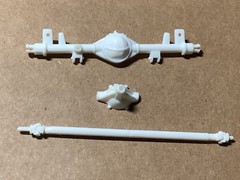 1/25 scale model car kit 65 Impala Ss 396 Rear End/ Driveshaft No Box