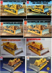 D8H Caterpillar Bulldozer LEFT & RIGHT DIAGONAL BRACES from AMT 1:25 Model Kit