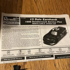 Built Model Car, 1998 Revell Stock Car STARTED, INCOMPLETE, MODIFIED