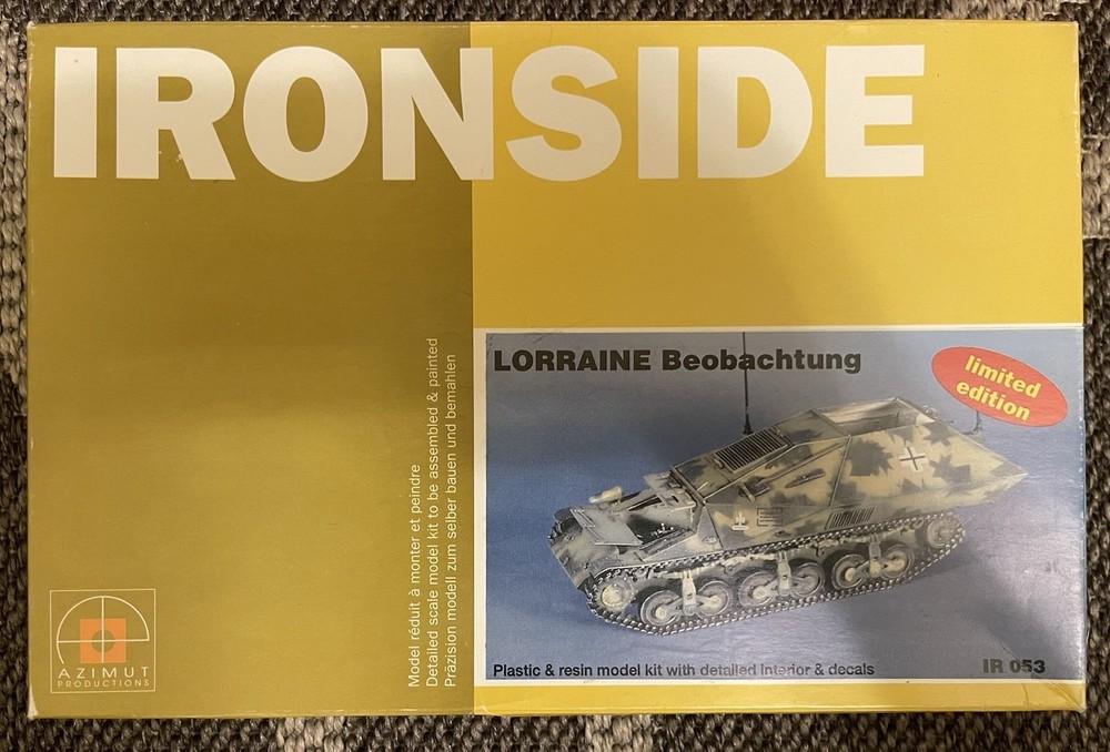 1/35 Ironside Lorriane Beobachtung Model Kit IR053