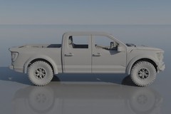 ABS-LIKE RESIN 3D PRINTED 1/25 2022 FORD RAPTOR CREW CAB KIT. PLEASE READ!