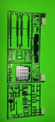 Chrome Sprue Grill Peterbilt 359 Cross Country Hauler 1/25 AMT Mirrors Exhaust