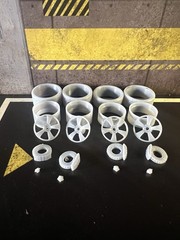 1/24 Scale American Racing Vintage Style Wheel Set Upgrade For Scale Modeling
