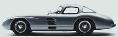 Mercedes-Benz Race 1950sl Car Classic Custom Built Metal Model 1:12 Large Scale