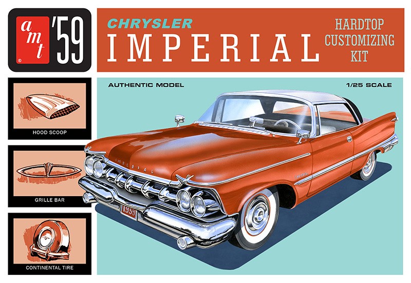 AMT 1136 1/25 1959 Chrysler Imperial, Plastic Model Kit