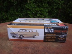 Retro 1963 Chevy II Nova Station Wagon Model Car Kit- 1/25 scale by AMT (2022)