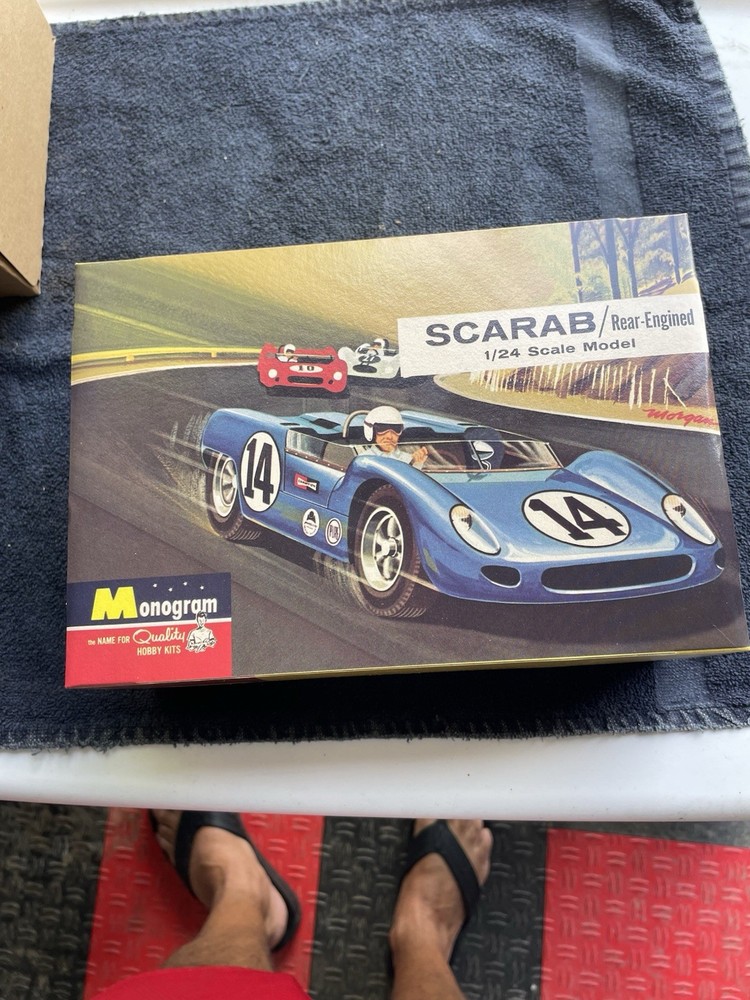 Vintage Monogram Scarab Model Car