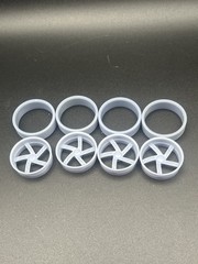 1/25 Scale Resin 26 Inch Model Car Wheel Set