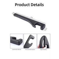 2 Pack Universal Car Seat Gap Filler PU Leather Black Scratch Resistant Waterpro