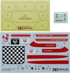 Tamiya 24173 1/24 Sports Car Series No.173 Fiat Abarth 695 SS Plastic Model JP